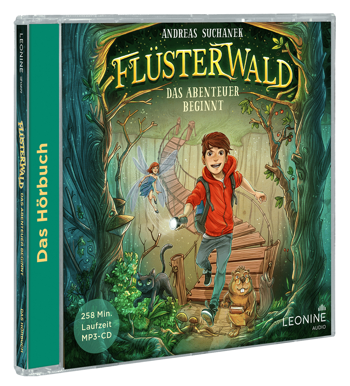 "Flüsterwald 1 - Das Abenteuer beginnt" ist auch als Hörbuch CD erhältlich