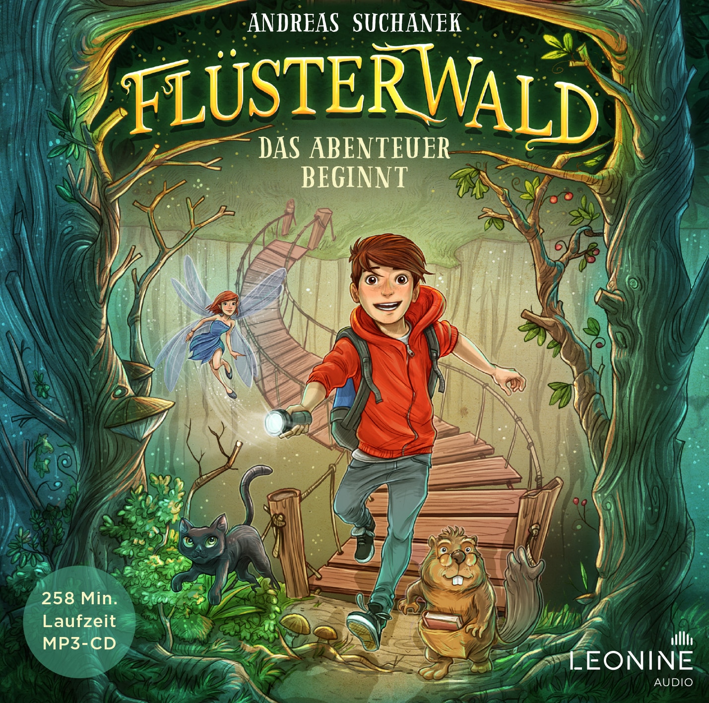 „Flüsterwald 1 – Das Abenteuer beginnt“ ist auch als Hörbuch CD erhältlich "Flüsterwald 1 - Das Abenteuer beginnt" ist auch als Hörbuch CD erhältlich